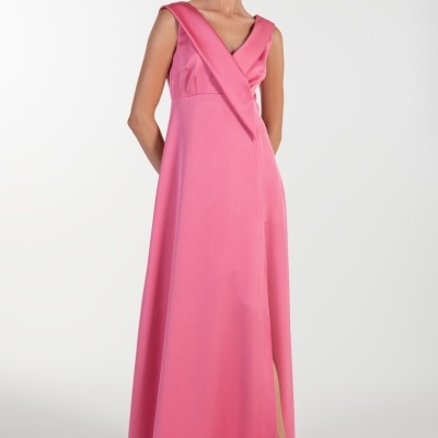 VESTIDO COMPRIDO ACETINADO ANA SOUSA