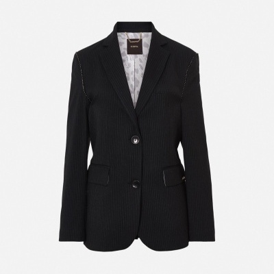 Blazer em tecido riscado Scripta