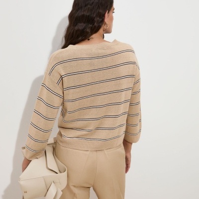 Camisola de malha às riscas Decenio
