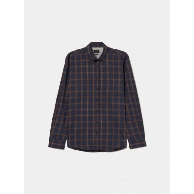 Camisa regular fit com padrão xadrez Decenio