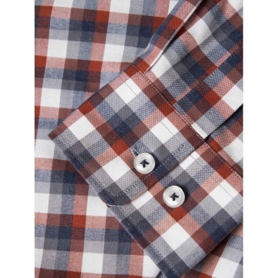 Camisa regular fit ao xadrez Decenio
