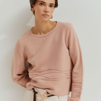 Camisola de lã com apliques Lion of Porches