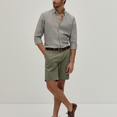 Calções bermuda em sarja Decenio