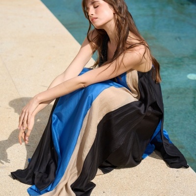 Vestido longo Senso Bridget Swallow