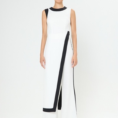 Macacão Tuta Contrastante Arggido