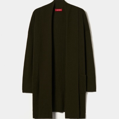 Casaco aberto malha tricotada Lion of Porches