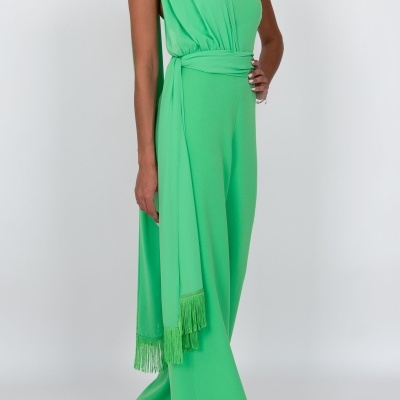 Macacão comprido com lenço Ferrache