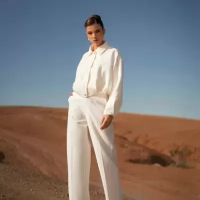 Calças de perna larga SPACCIO by Cristina