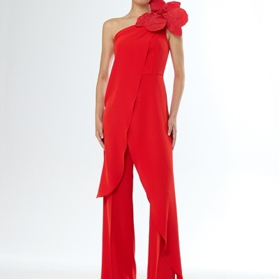 MACACÃO ASSIMÉTRICO FLOR CARLA RUIZ