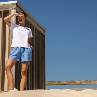 T-Shirt manga curta Scusi