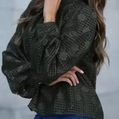 Blusa renda com laço Spaccio