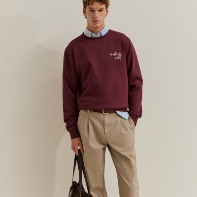 Sweater com bordado Lion of Porches