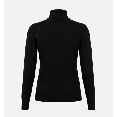 Camisola de malha básica de gola alta com logo Scripta