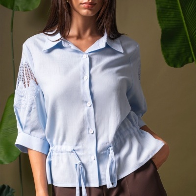 Blusa com bordado inglês Ferrache