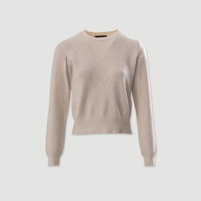 Camisola de malha com detalhe de losangos Ferrache