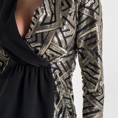 Vestido com lantejoulas Ana Sousa