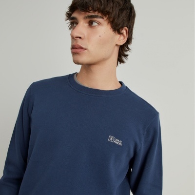 Sweater decote redondo em malha piqué Lion of Porches