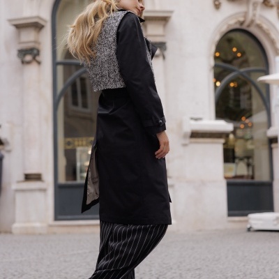 Gabardine comprida Swallow