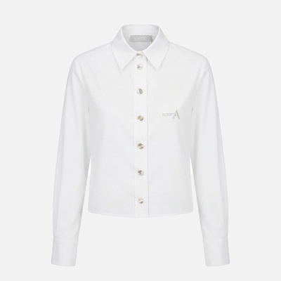 Blusa lisa com logo SCRIPTA