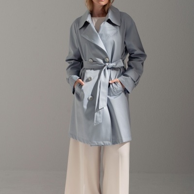 Gabardine midi em algodão Ferrache