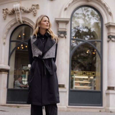 Gabardine comprida Swallow