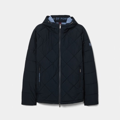 Blusão acolchoado com capuz Lion of Porches