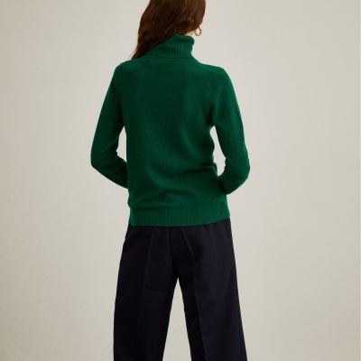 Camisola gola alta com lã merino e caxemira Lion of Porches