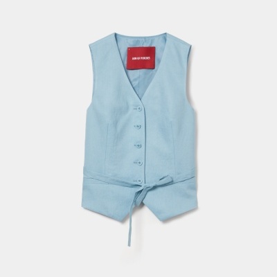 Colete em linho Lion of Porches