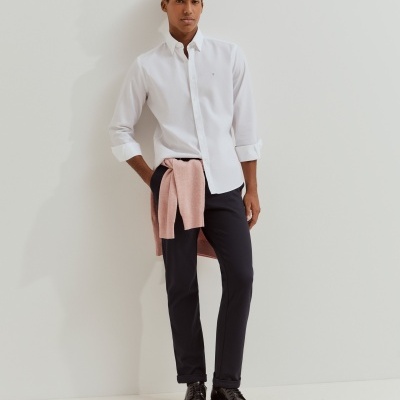 Camisa slim fit de algodão Lion of Porches