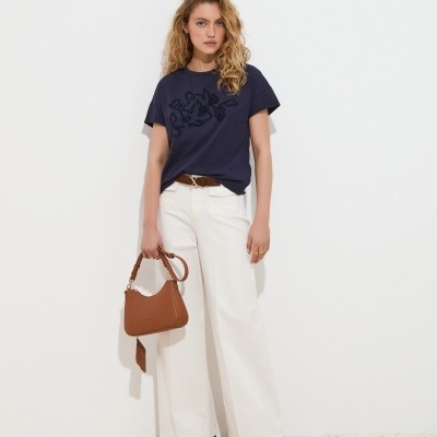 T-shirt com bordado em relevo Decenio