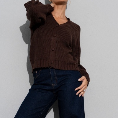 Casaco de malha com manga trabalhada Ferrache