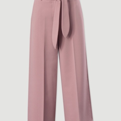 Calças culotte com cinto Ferrache