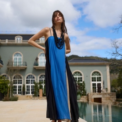 Vestido longo Senso Bridget Swallow