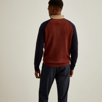 Camisola gola alta com fecho Lion of Porches