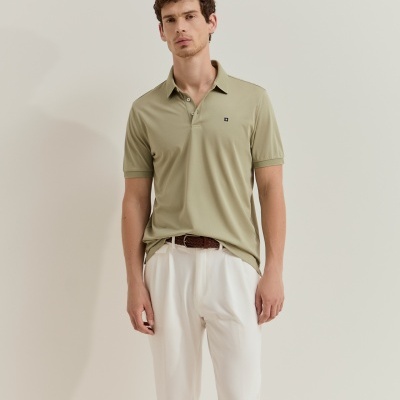 Polo de manga curta regular fit Lion of Porches