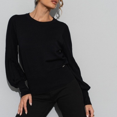 Camisola de malha com mangas abalonadas Ferrache