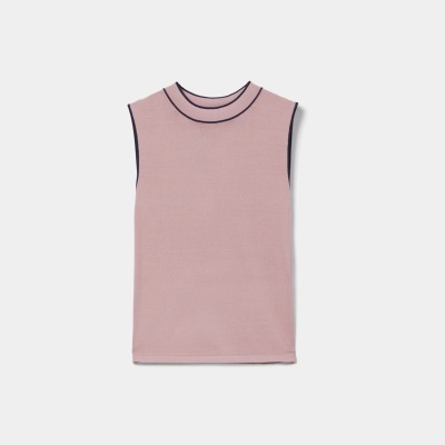 Colete de mangas cavas em malha Lion of Porches