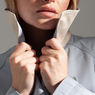 Gabardine midi em algodão Ferrache