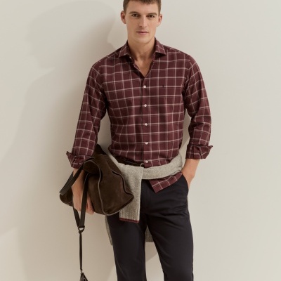 Camisa xadrez slim fit Lion of Porches