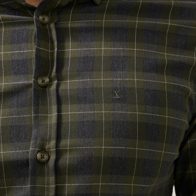 Camisa slim fit xadrez Decenio