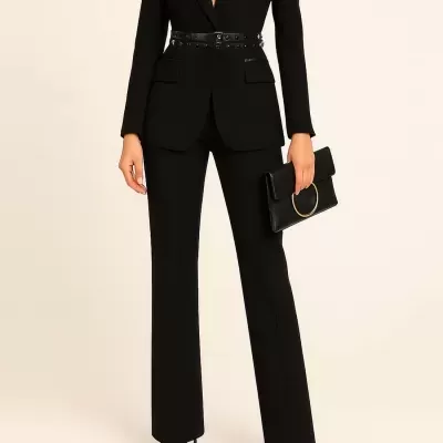 Calças Flare de Cintura Subida Sahoco