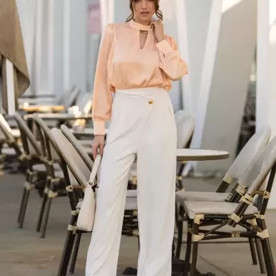 Calças botão gold  SPACCIO by Cristina