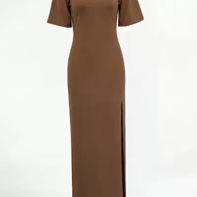 Vestido Comprido com Colar Sahoco