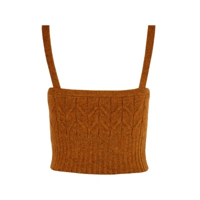 Top em malha de torcidos Sahoco