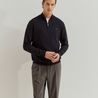 Camisola com carcela de algodão e caxemira Lion of Porches