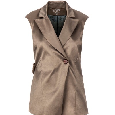 COLETE DE TRESPASSE EM CETIM SARJADO FOURSOUL