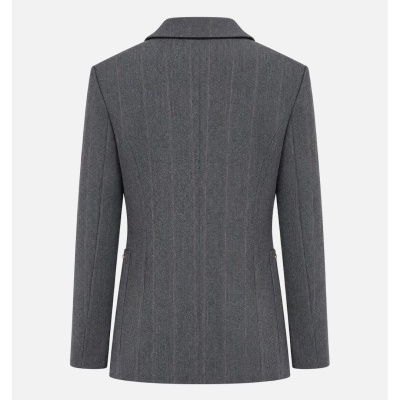 Blazer com risca diplomárica e bolsos patch Scripta