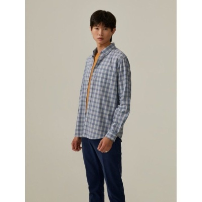 Camisa slim fit xadrez Decenio