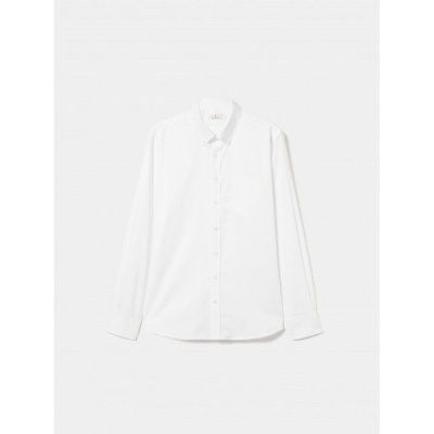 Camisa regular fit de algodão com bolso Decenio