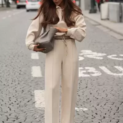 Sweater de Malha de Gola Polo Sahoco